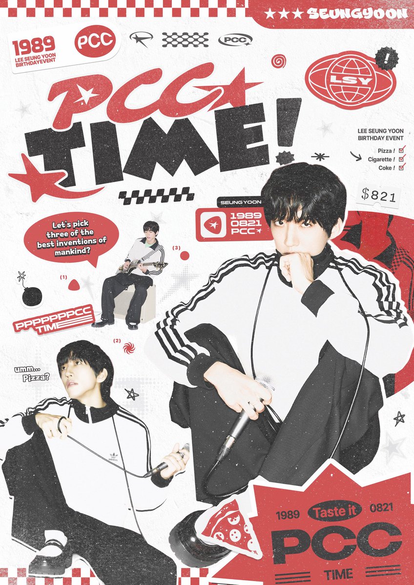 pcctime821's tweet image. ✶  𝙋𝙞𝙯𝙯𝙖, 𝘾𝙞𝙜𝙖𝙧𝙚𝙩𝙩𝙚, 𝙖𝙣𝙙 𝘾𝙤𝙠𝙚.ᐟ  ✶ 
✶  𝙏𝙖𝙨𝙩𝙚 𝙞𝙩 𝙋𝘾𝘾 𝙏𝙄𝙈𝙀.ᐟ #이승윤  ✶ 

✶ 0821을 기념하여 RT 해주신 분 중 세 분께
피자 기프티콘과 PCC KIT를 보내 드립니다

✶ 당첨자 발표 : 08/21