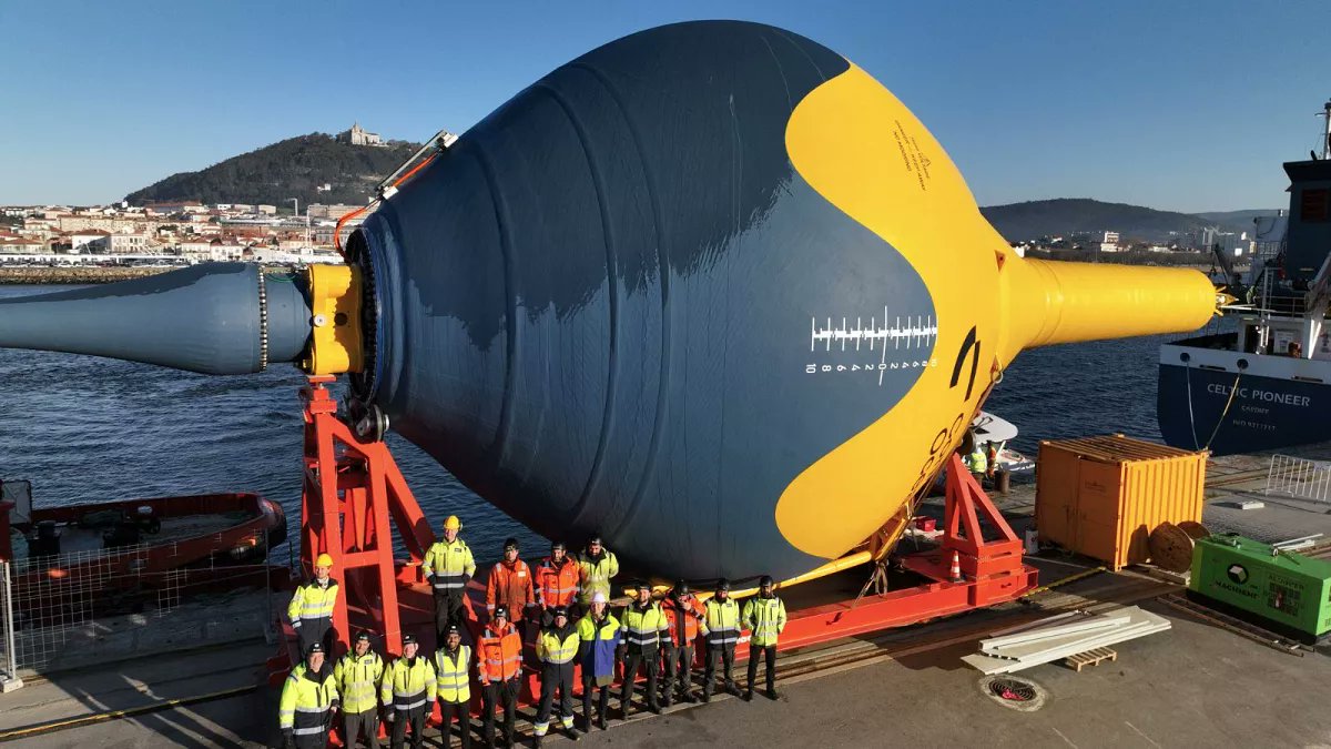 NVPORTUGAL's tweet photo. #Technologie : Le Portugal 🇵🇹 mise désormais sur le mouvement des vagues pour produire de l'énergie !

Déjà pionner dans l'éolien offshore, le pays souhaite exporter cette nouvelle énergie au niveau mondial et consolider sa place de leader dans le domaine. https://t.co/KeoBzA0b0X https://t.co/GGFXkYT97N