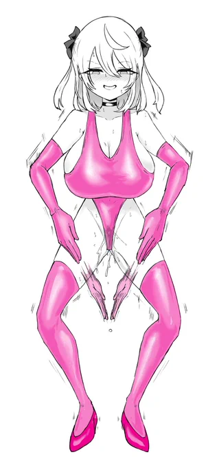 これは制作過程で全身描いてるけど調整したらページの枠外にでてしまったやつです。