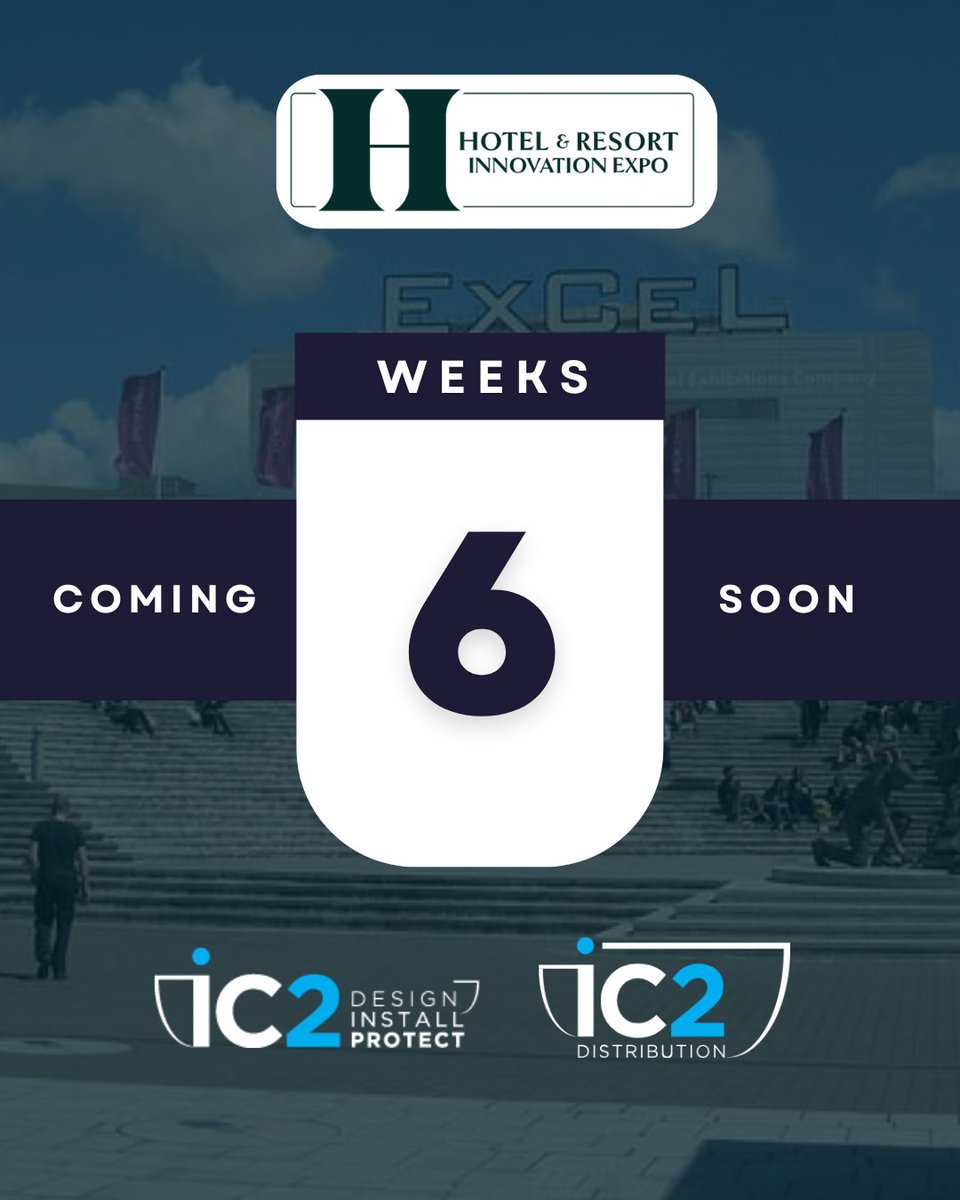 ic2_cctv's tweet photo. Just 6 weeks to go now.

Will we see you there?

#ExCelLondon #HotelIndustry #Hospitality #HospitalityUK #HospitalityIndustry #HotelCCTV https://t.co/lv5HpcPXf0