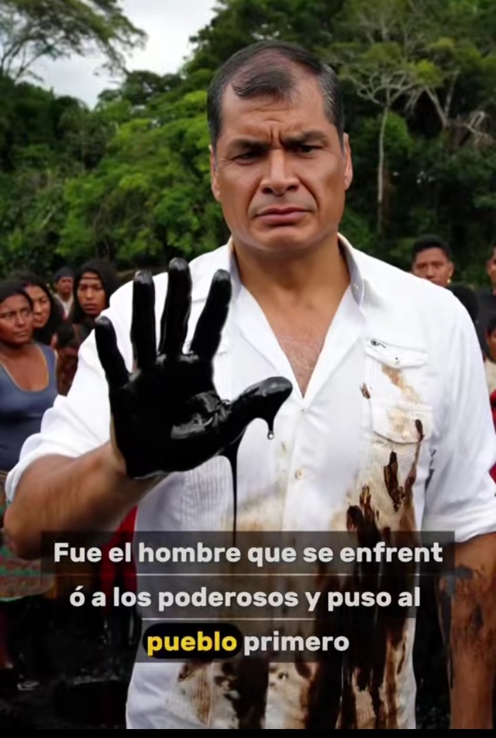 Tomado de las redes.
El Presidente <a href="/MashiRafael/">Rafael Correa</a> defendió los intereses del país y velo por el bienestar del pueblo del 🇪🇨, al que nunca traicionó.