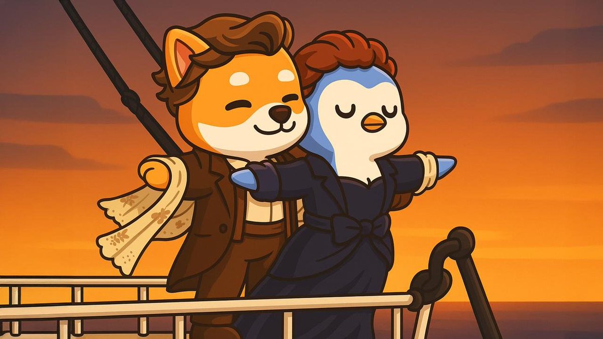BabyDoge's tweet photo. C'mere you... @pudgypenguins 😍

Happy Couples Day! https://t.co/dfHQs5vfqd