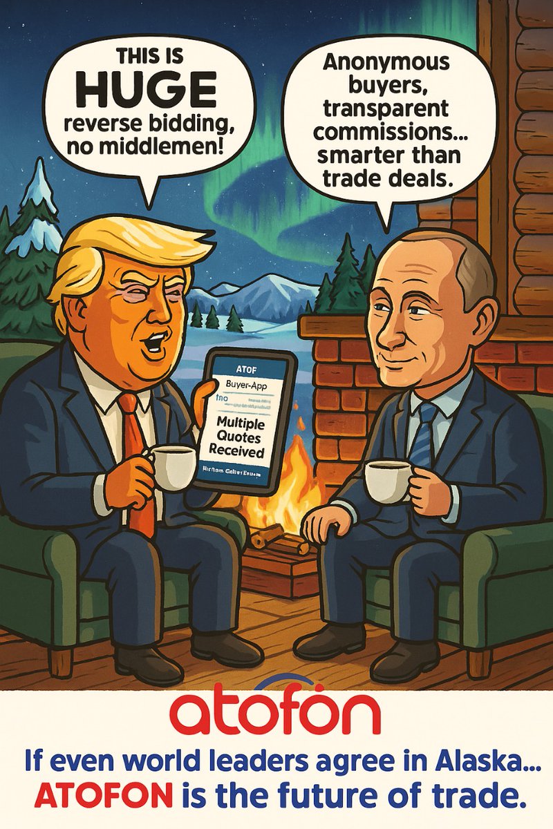 antony_0411's tweet photo. ❄️🇺🇸🇷🇺 When world leaders meet in Alaska, guess what they talk about?

Not oil. Not gas. Not politics.
👉 They’re talking about ATOFON — India’s reverse bidding marketplace where buyers get multiple quotes, sellers see transparent commissions, and everyone wins.

🌍 If even they agree, the future of trade is clear.
🔗 https://t.co/H3AhwCK46L

#ATOFON #ReverseBidding #ConstructionCommerce #MadeInIndia #B2BPlatform #GlobalTrade