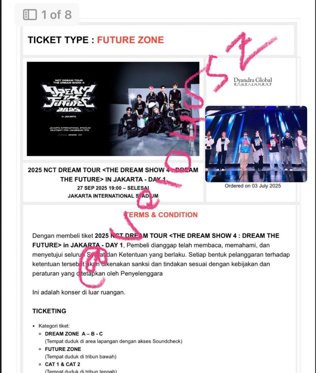WTS // Want To Sale

TDS 4 JKT Section future zone day 1 (1 tix)

 ☆ Pre-Sale Dyandra 
 ☆ IDR 3.550K (udah sama fee jastip) 
 ☆ Diurus sampe jd tiket fisik