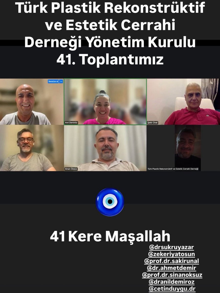 TPRECD's tweet photo. ⭐️Türk Plastik Rekonstrüktif ve Estetik Cerrahi Derneği Yönetim Kurulu 41. Toplantımız!
#TPRECD #estetikcerrahi #estetikplastikcerrahi #plastikcerrahi #rekonstrüktifcerrahi #plastikkurultay2025 https://t.co/Vn0mF2gEHc