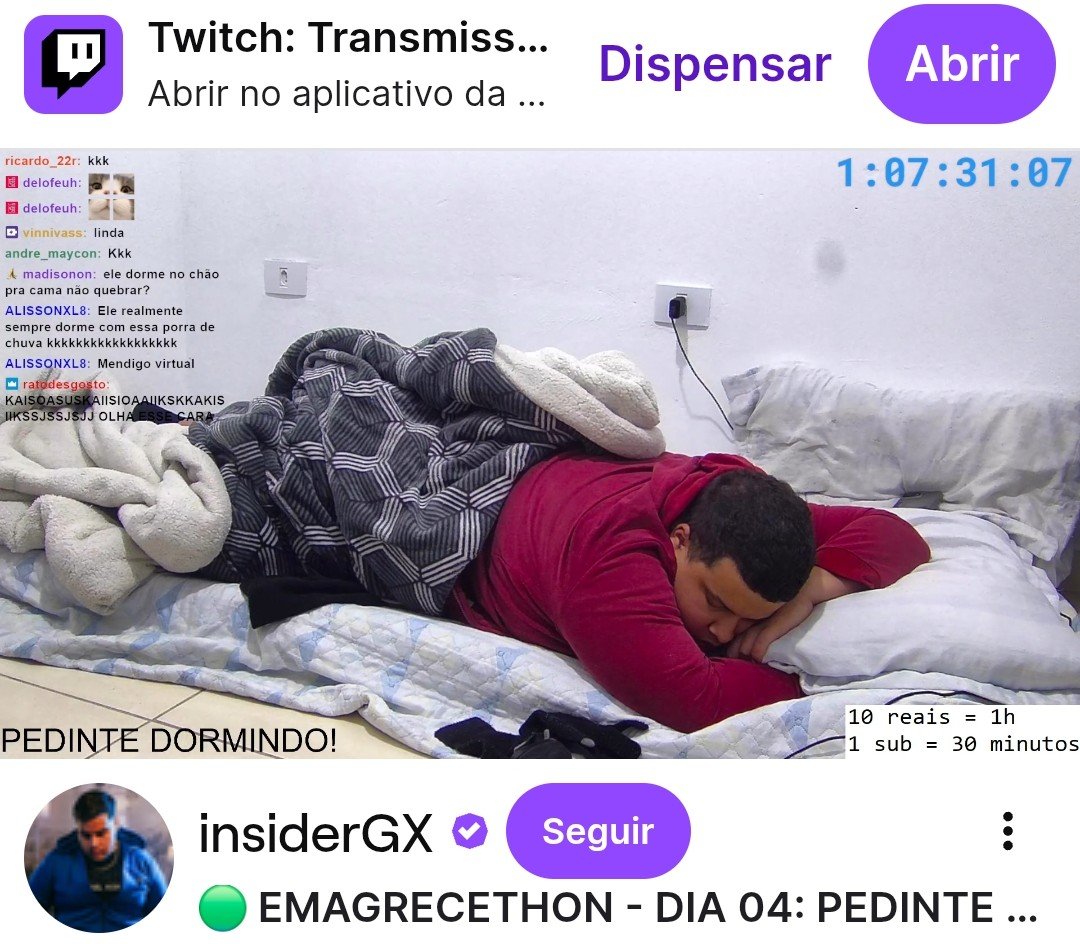 gui00139's tweet photo. @ASPHIEL @republiqueBRA Quer comparar o iShowSpeed com um cara que dorme por 1h a troco de 10 reais? 

Eu entendo quem é streamer, youtuber e até mememaker (pois desses 1 deles eu sou graças a Deus deu certo), mas eu precisei me dedicar a criar algo bom. Agora me fala uma mãe ver isso e tentar entender https://t.co/Hbof1iCIXk