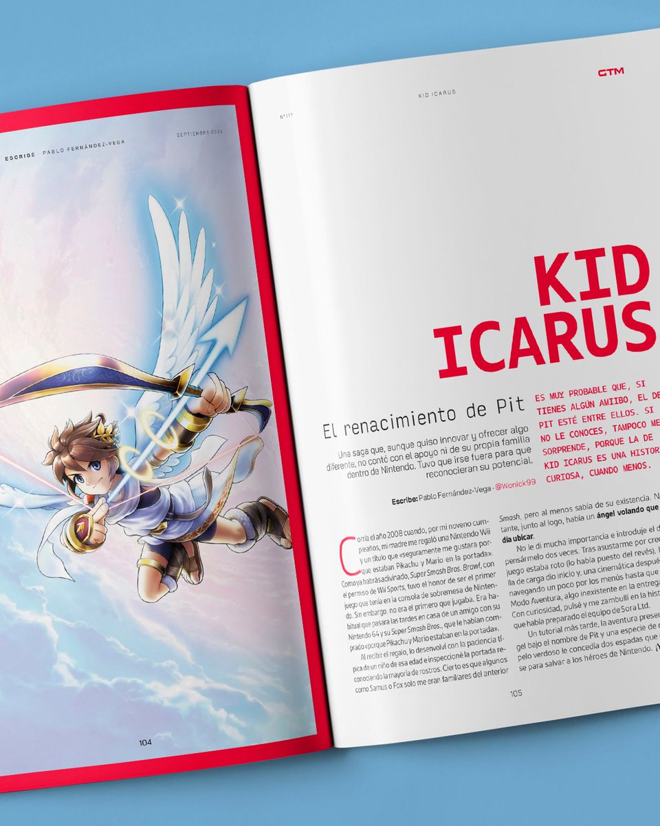 GamesTribune's tweet photo. 🪽¿Y tú cómo conociste al bueno de Pit?

El protagonista de Kid Icarus es famoso en nuestras tierras por su papel en la saga Smash Bros., sin embargo, su historia tiene miga.

Nos la cuenta @Wonick99  en nuestro próximo número. https://t.co/d4Q3rOtHu9