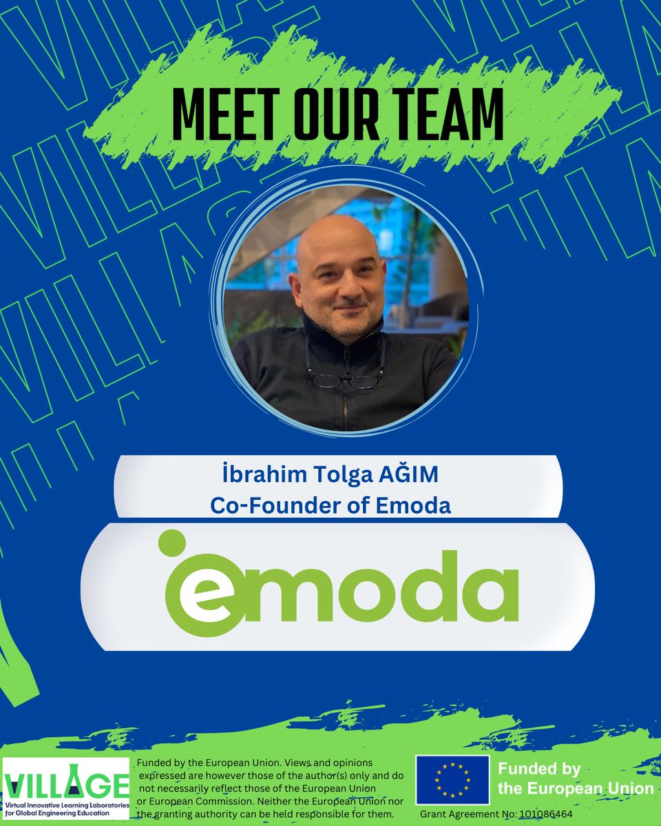 villagemsca's tweet photo. İbrahim Tolga Ağım, Co-Founder of Emoda Software &amp; Technical Infrastructure Lead of VILLAGE, brings 15+ years of software expertise to power innovative virtual labs in engineering education.
#VILLAGEproject #MSCA https://t.co/XBR1t1LVWW