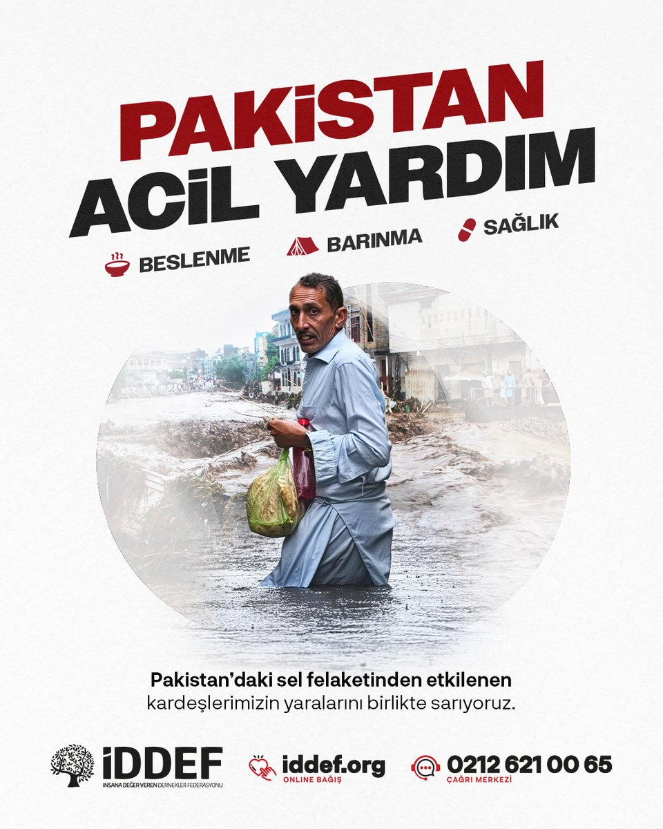 Pakistan'da sel felaketinden etkilenen kardeşlerimizin yaralarını birlikte sarıyoruz.

#PakistanAcilYardım
🌐iddef.org/bagis/pakistan…