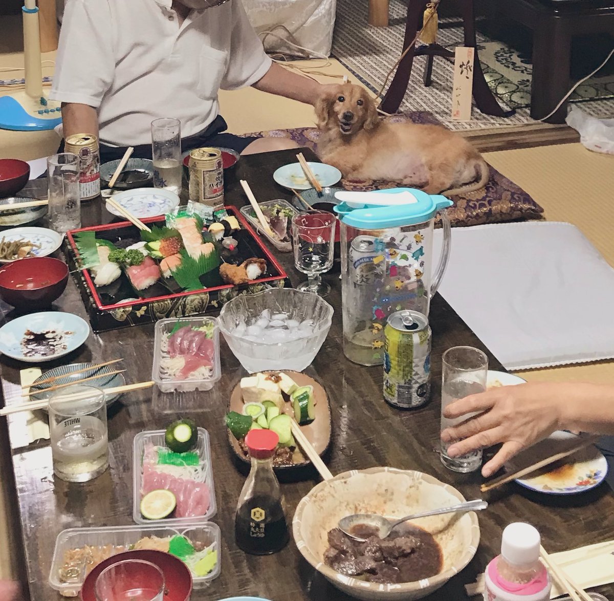 家族集合イベント時はずっとニコニコしている