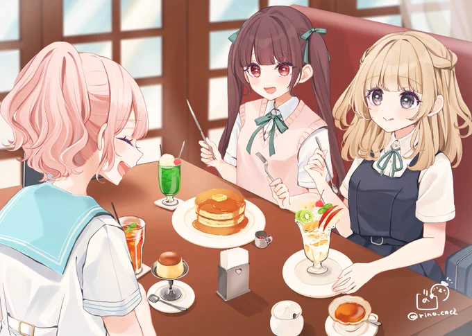 午後の喫茶店にて #オリジナル #OC