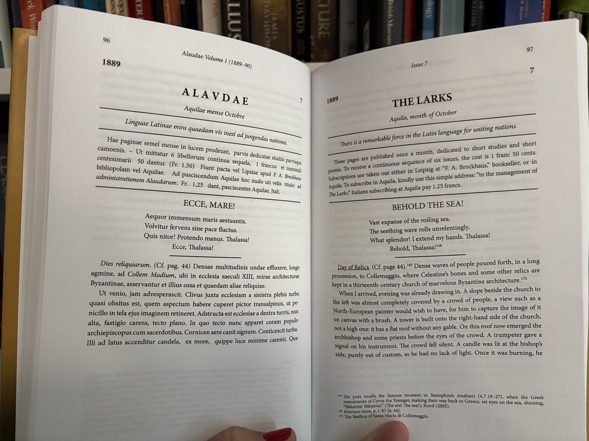 Lovely to get my author copies of the Alaudae translation cooked up by <a href="/LombardiNash/">Michael Lombardi-Nash</a>. I hadn’t read my translation (of Issue 7) since I sent it off in 2021, so it was delightful to revisit it this morning!