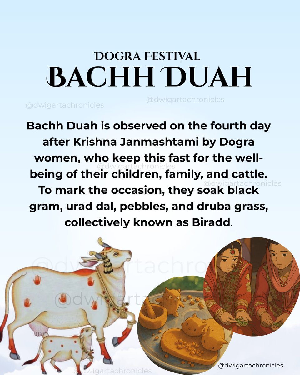 It’s Bachh Duah today – a beautiful Dogra festival with rich traditions. 🌸✨ 

A thread to explore this festival. Please read! 
#DograFestivals #Dogras