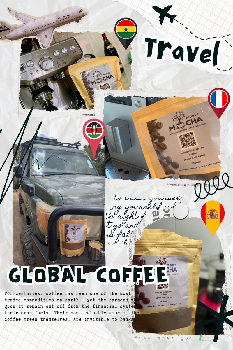 Project Mocha (@projectmocha254) on Twitter photo Coffee has always traveled the world as a drink. Now it travels as an asset.
And it’s carried by people: <a href="/v_calmon/">Victoria Calmon</a> - France, <a href="/JoseValBal/">José Val Bal</a> - Spain, <a href="/WikicatStalwart/">Kwame Stalwart ◻️💰</a>- Ghana, <a href="/pmprojectz/">Peter Maina | pmprojectz.eth</a> - Kenya.
Together we are building a fairer future for farmers: bit.ly/45MC2QN Coffee has always traveled the world as a drink. Now it travels as an asset.
And it’s carried by people: <a href="/v_calmon/">Victoria Calmon</a> - France, <a href="/JoseValBal/">José Val Bal</a> - Spain, <a href="/WikicatStalwart/">Kwame Stalwart ◻️💰</a>- Ghana, <a href="/pmprojectz/">Peter Maina | pmprojectz.eth</a> - Kenya.
Together we are building a fairer future for farmers: bit.ly/45MC2QN