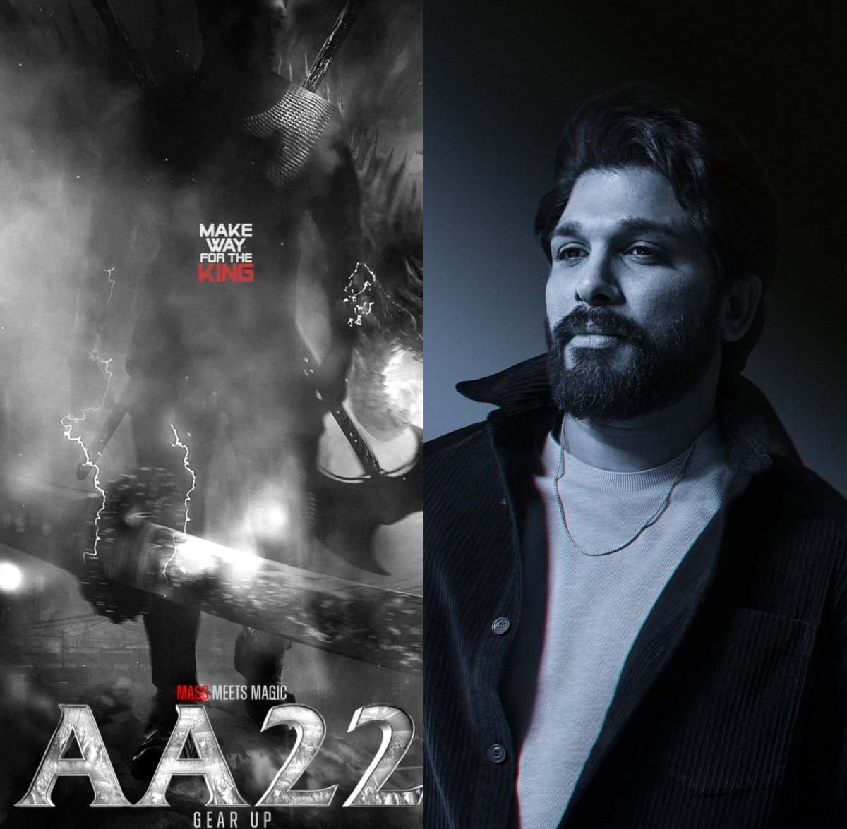 Sumanth (@sumanthoffl) on Twitter photo AA22 🚨: Team is using the most advanced technology for the first time in Indian cinema & the film is set in two distinct worlds, including an alternate universe like Avatar 🥶
ALLU ARJUN in Triple Role 💥
Will collab with a global production & release in 2027 #AA22 <a href="/alluarjun/">Allu Arjun</a> AA22 🚨: Team is using the most advanced technology for the first time in Indian cinema & the film is set in two distinct worlds, including an alternate universe like Avatar 🥶
ALLU ARJUN in Triple Role 💥
Will collab with a global production & release in 2027 #AA22 <a href="/alluarjun/">Allu Arjun</a>