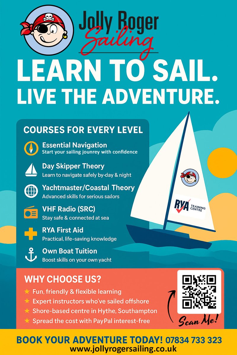 Jolly Roger Sailing RYA Sailing School tweet media