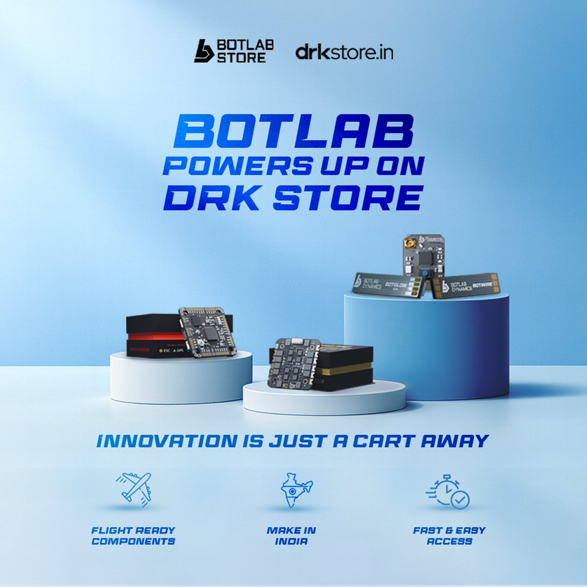 BotLabStore's tweet image. We’ve landed! 🚀

BotLab Store is now live on DRK Store✨

#BotLabStore #DroneComponents #DroneBuilders #DroneEnthusiasts #BotLabOnDRK #DroneCommunity #BuiltToFlyHigh