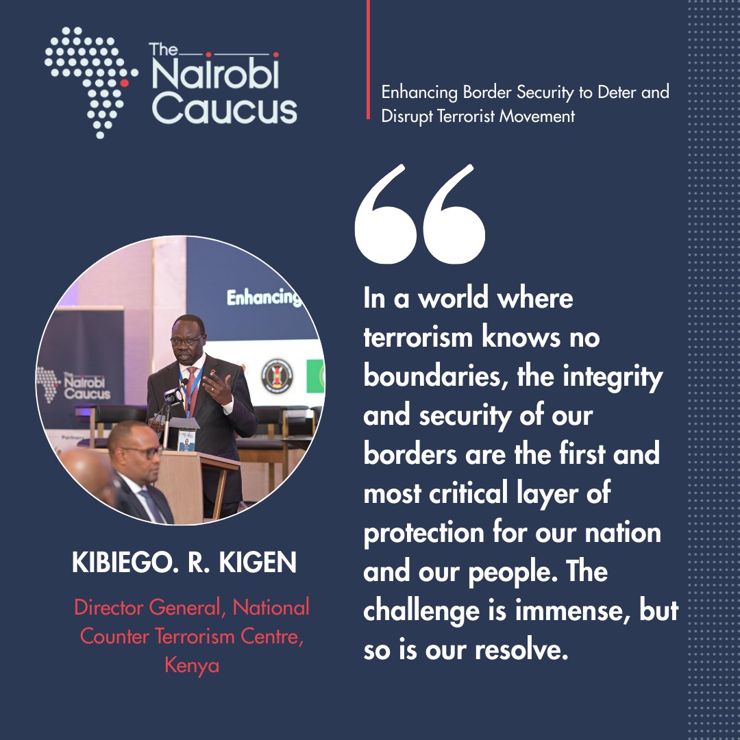 NCTC Kenya (@nctc_kenya) on Twitter photo "In a world where terrorism knows no boundaries, the integrity and security of our borders are the first and most critical layer of protection for our nation and our people. The challenge is immense, but so is our resolve." — Kibiego Kigen, Director General <a href="/NCTC_Kenya/">NCTC Kenya</a> "In a world where terrorism knows no boundaries, the integrity and security of our borders are the first and most critical layer of protection for our nation and our people. The challenge is immense, but so is our resolve." — Kibiego Kigen, Director General <a href="/NCTC_Kenya/">NCTC Kenya</a>