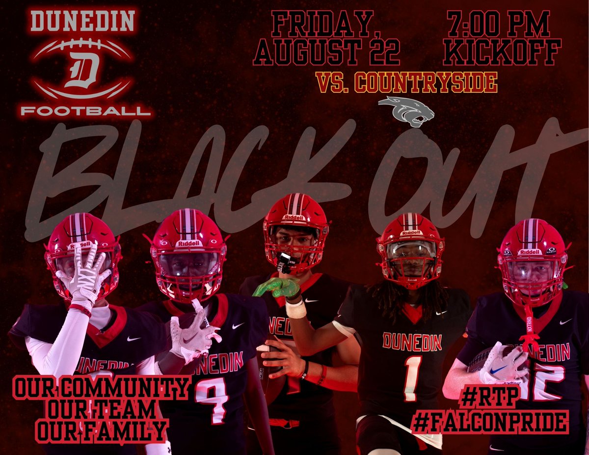 Friday vs. Countryside is a BLACKOUT! Wear your black to the game!! ⚫️⚫️⚫️
