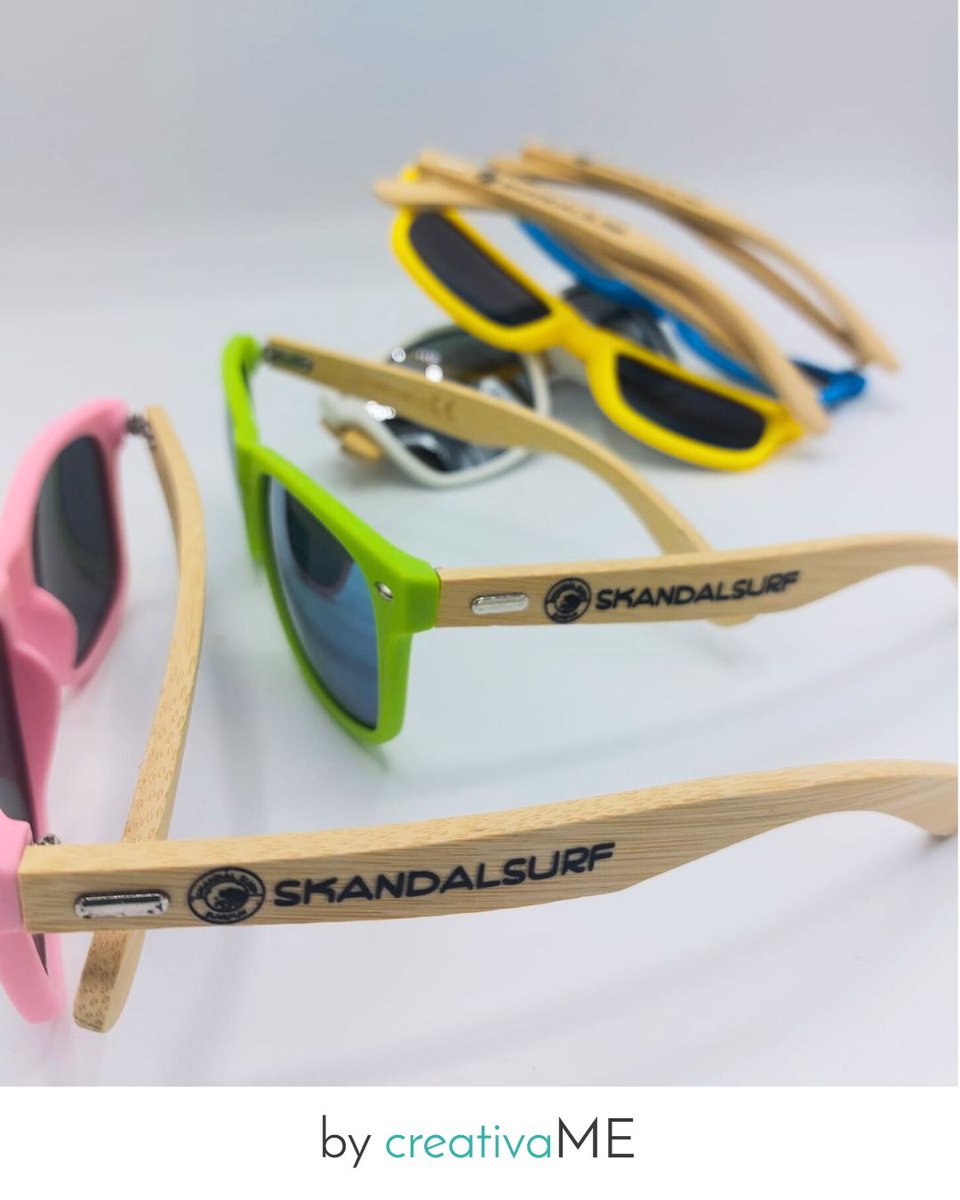 creativaME_'s tweet photo. ¿Quieres un complemento que de visibilidad y refuerce la 𝒊𝒅𝒆𝒏𝒕𝒊𝒅𝒂𝒅 de 𝒕𝒖 𝑴𝑨𝑹𝑪𝑨?

Pasea este verano tu 𝗺𝗮𝗿𝗰𝗮 por la playa 🏖.

👉 Hoy te mostramos la divertida colección de gafas realizadas para #skandalsurf

📍 https://t.co/WdhzXr9xpv
📲  607 540 036 https://t.co/Il1JYvZmn5