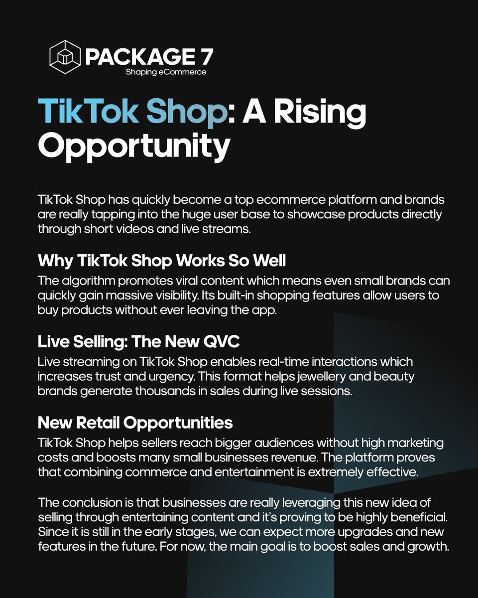 teampackage7's tweet photo. Millions of people scroll through TikTok every day. Imagine the massive exposure your product could gain when it appears in front of that audience.

Also, users are more likely to make a purchase when your product pops up in their feed amidst entertaining videos. #TikTok https://t.co/PD4Du2cJB7