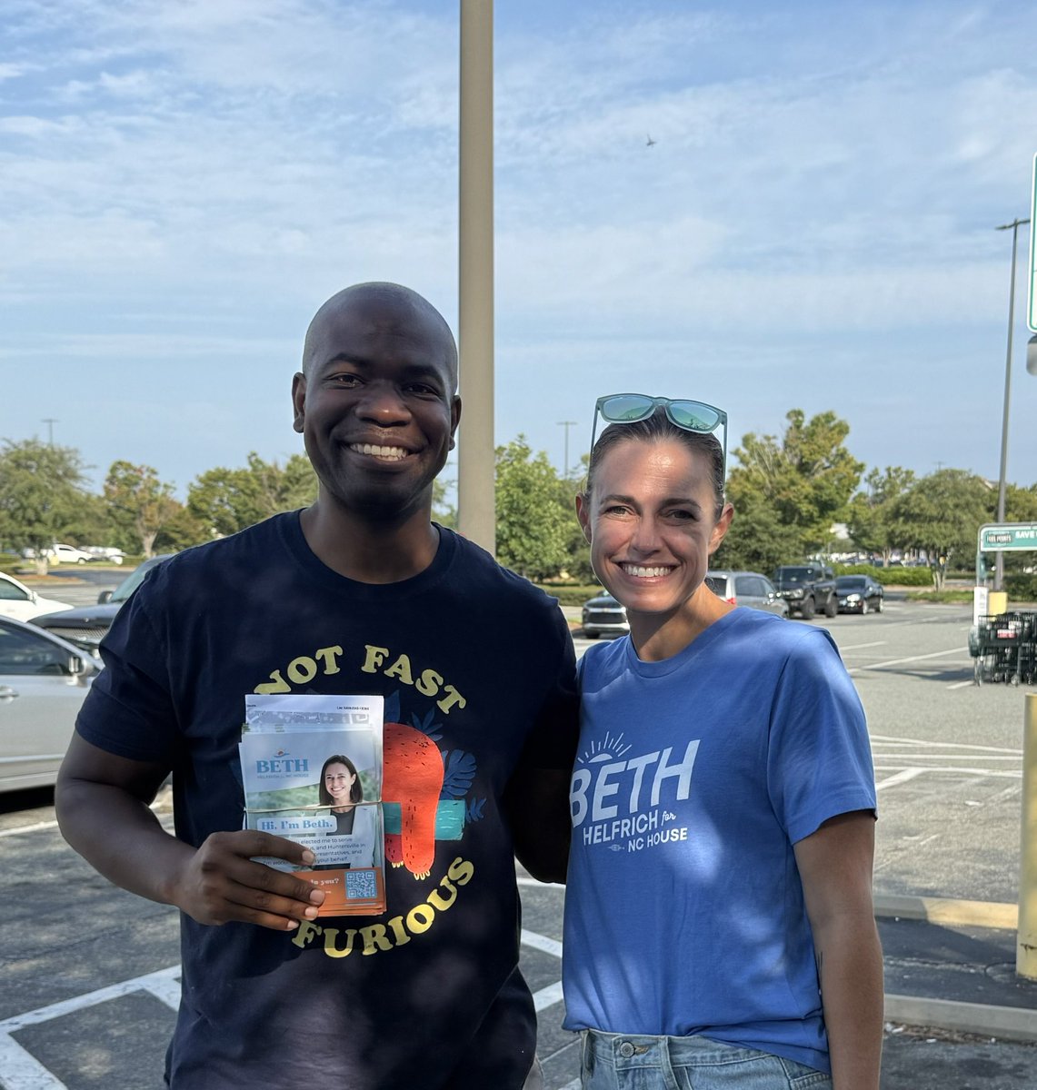 This weekend, I was proud to join my colleague, Rep. <a href="/BethHelfrich/">Beth Helfrich for NC</a> in Huntersville, to knock doors and talk to voters about their concerns, from DMV to premiums. She is a champion for government doing its job &amp; doing right by the people. We need more people in politics like her!