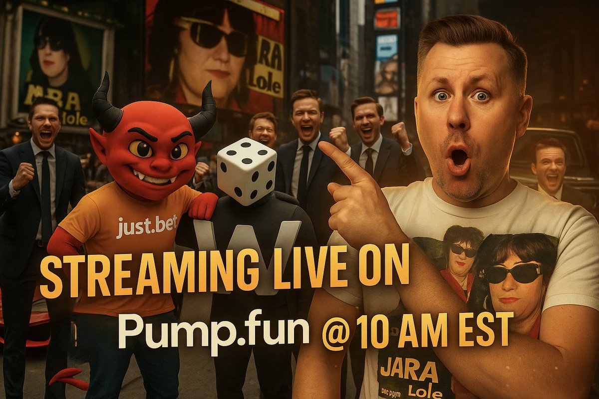 Live on <a href="/pumpdotfun/">pump.fun</a> today at 10am EST 

Topics:
- <a href="/WINRProtocol/">WINR</a> and <a href="/JustBetOnchain/">JustBet (💙,🎲)</a> updates 
- AI slot builders coming to <a href="/arbitrum/">Arbitrum</a> 
- Streaming Schedule 
- Clippers updates