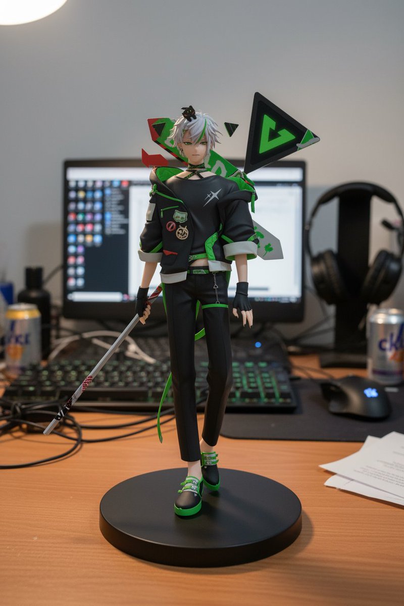 變成 PVC 的我們真的好酷！❤️💚