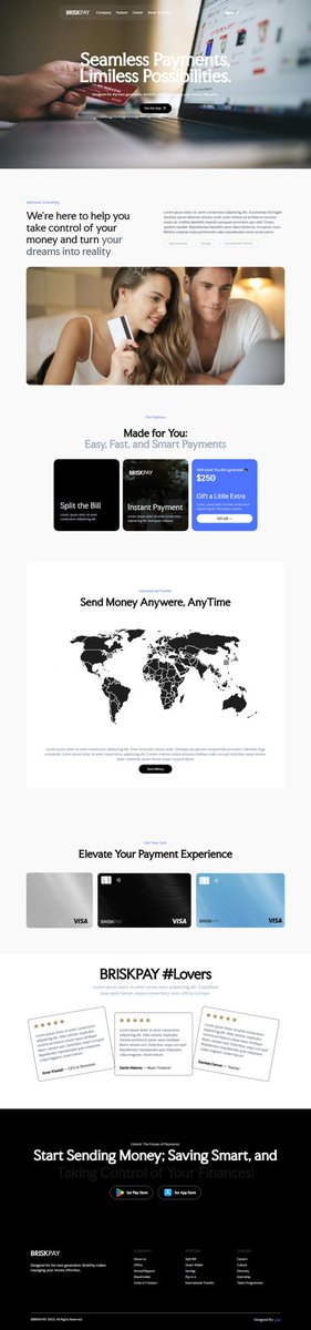 BuskPay - Landing Page.

- Moderne, clair et optimisé pour la conversion
- Design PRO inspiré des grandes startups financières
- 100% responsive et facile à personnaliser

📌 Prix: 5000 FCFA
🔑 Téléchargez-le dès maintenant et démarquez-vous 👇
  #landingPage #web
