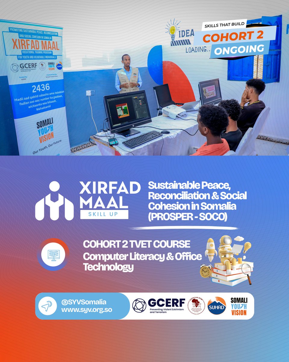 April to September has been a journey of growth.
Through our Computer Literacy &amp; Office Technology course, youth have gained practical digital skills to step into jobs, entrepreneurship, and brighter futures.
#SYV #TVET #SkillsThatBuild