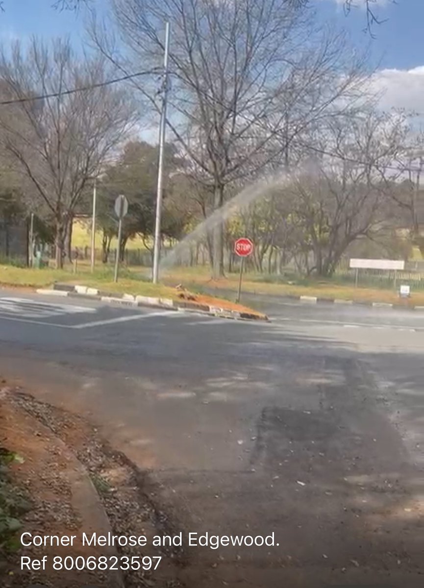 Suzi_louK's tweet photo. @JHBWater here we go again … from leak to leak… to burst pipes galore - patch jobs… and now a massive spray!  Always the same road. It never ends ☹️Reference No: JWAPP-40050925

Please help us fix this once and for all! @CityofJoburgZA  @MyJRA - flooding https://t.co/ff9bmXAXVt