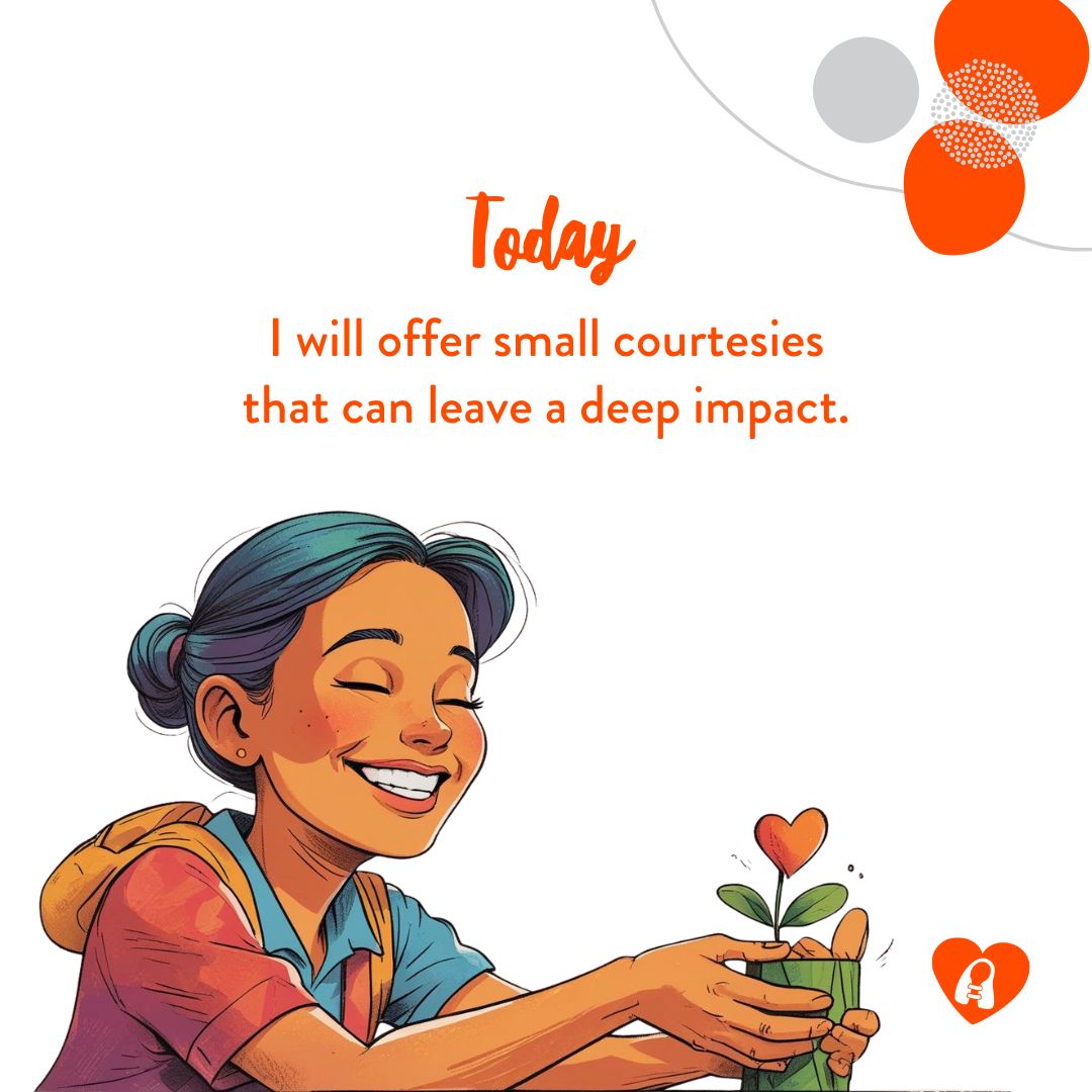 It's often the tiniest gestures—a kind word, a held door—that touch hearts the most. Never underestimate them. 

#SmallActsBigImpact #KindnessCounts #EveryGestureMatters