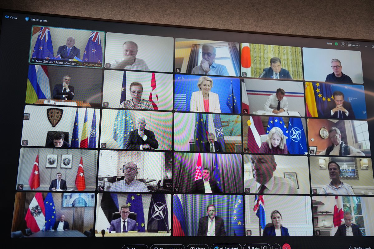 chrisluxonmp's tweet image. New Zealand stands with Ukraine.

I’ve just spoken with Prime Minister @Keir_Starmer, President @EmmanuelMacron, @bundeskanzler Merz, Prime Minister @GiorgiaMeloni and other world leaders about today’s talks with President Trump.

Ukrainians have suffered for too long. We want a…