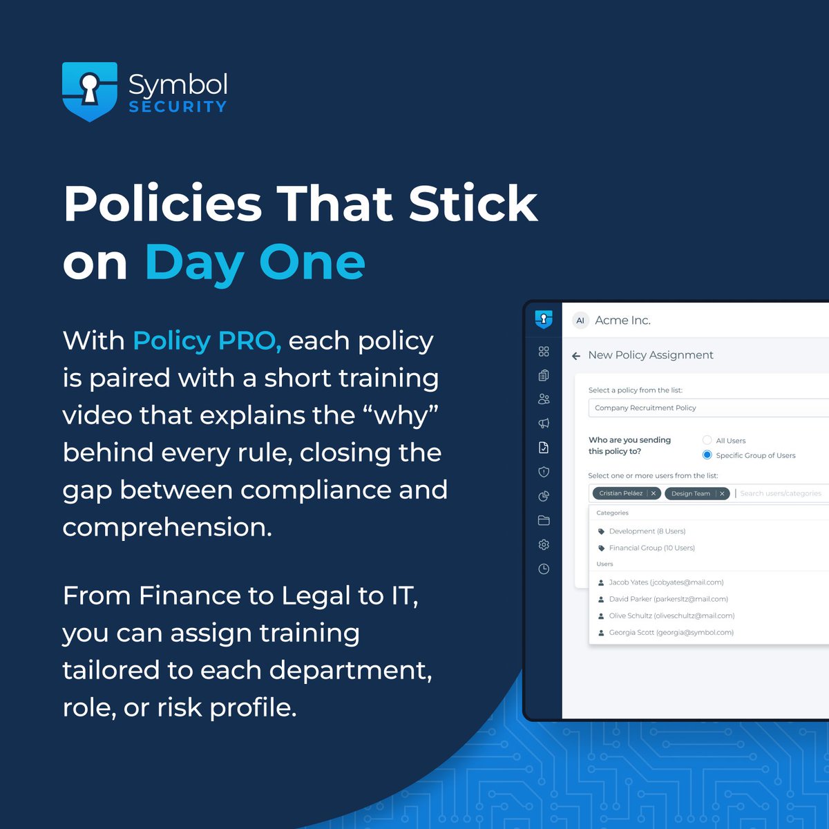 What if every policy update was a teachable moment? 🤔

Policy PRO turns compliance into a learning experience by pairing each policy with short, targeted training so users understand the “why” behind the rules. 📄✨

Contact us 👉 hubs.ly/Q03BxdvJ0

#Compliance #Training