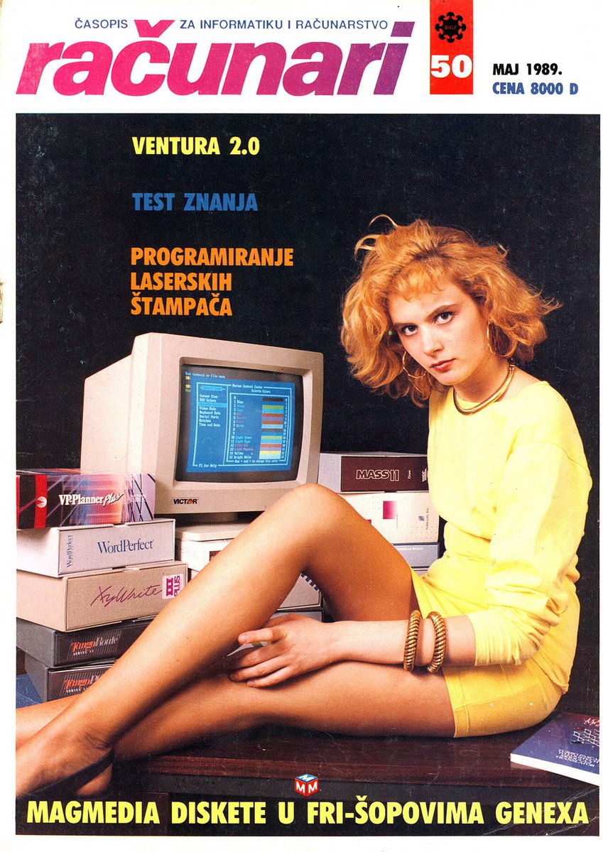 YugoslavVisuals's tweet photo. Covers for the Yugoslavian computer magazine "Računari". https://t.co/RM0HriwMRR