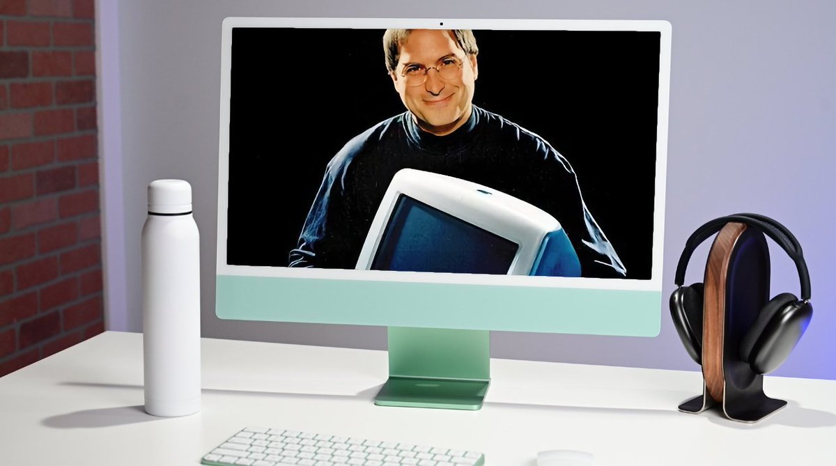 AppleX4_'s tweet image. 🚀 El iMac cumple 27 años y sigue siendo un icono. Desde aquel colorido modelo de 1998 que salvó a Apple, hasta el actual con Apple Silicon, ha cambiado todo… menos su esencia: ser el Mac para todos. 🍏💻 #iMac #Apple