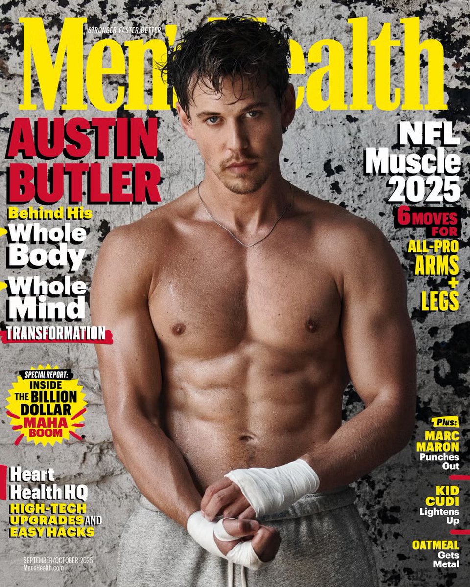 FilmUpdates's tweet photo. Austin Butler covers the latest issue of Men’s Health https://t.co/DCHH0aqwSI
