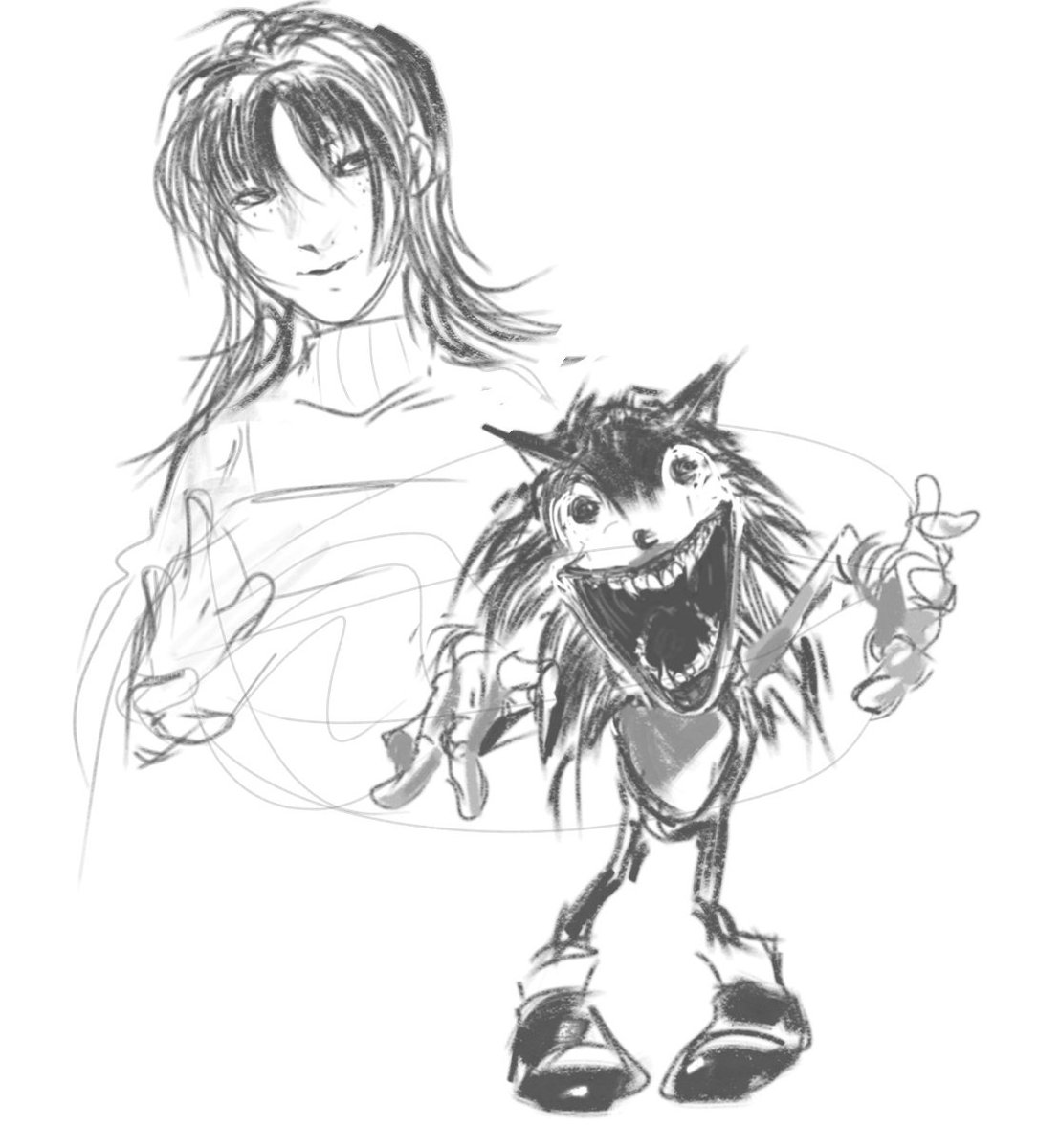 What if hedgehog become a woman and ahhh spirit