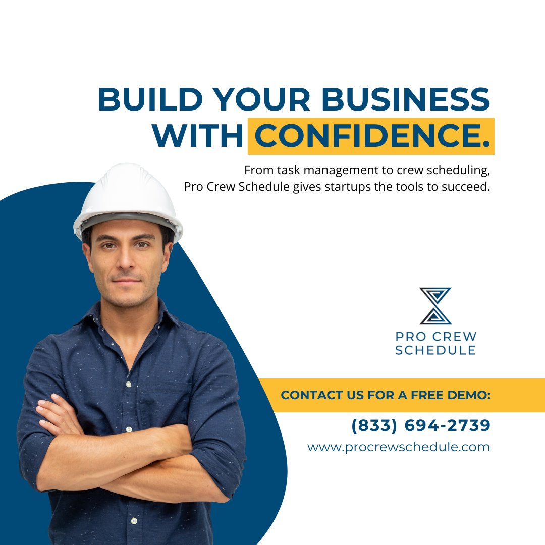 Pro Crew Schedule (@procrewschedule) on Twitter photo Starting a construction business without the right tools? It’s like juggling bricks blindfolded. 🧱
<a href="/procrewschedule/">Pro Crew Schedule</a> helps you plan better, communicate faster & grow smarter. 🚀
Book your FREE demo 👉 procrewschedule.com/request-a-demo/
#BuildSmart #StartUpSolutions Starting a construction business without the right tools? It’s like juggling bricks blindfolded. 🧱
<a href="/procrewschedule/">Pro Crew Schedule</a> helps you plan better, communicate faster & grow smarter. 🚀
Book your FREE demo 👉 procrewschedule.com/request-a-demo/
#BuildSmart #StartUpSolutions