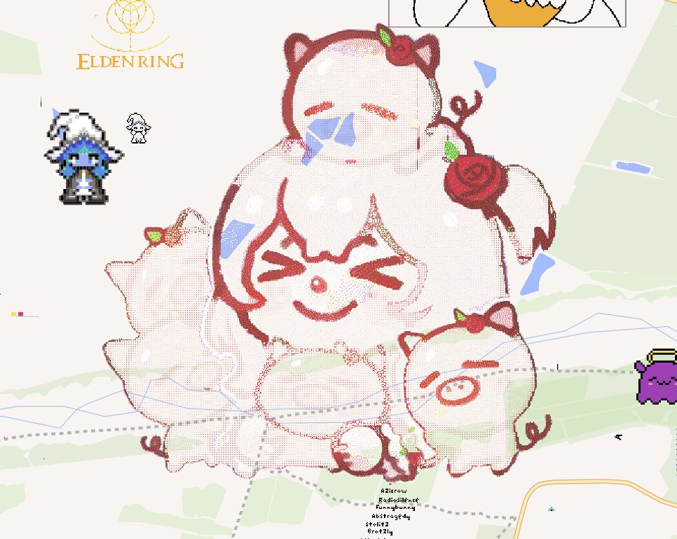 No such thing as too many cooks for this so please come and help out because every bit of help counts!
日本の方もぜひ参加してください！
wplaceはピクセル絵を塗り進めていくサイトで、できればロゼミ様が卒業される前にこの絵を完成させていただきたいです！