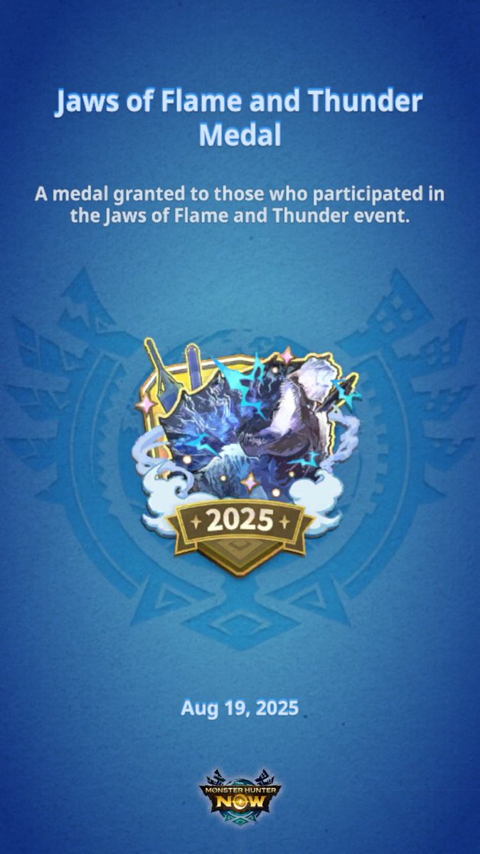 #MHNow #MHNowHunterMedal