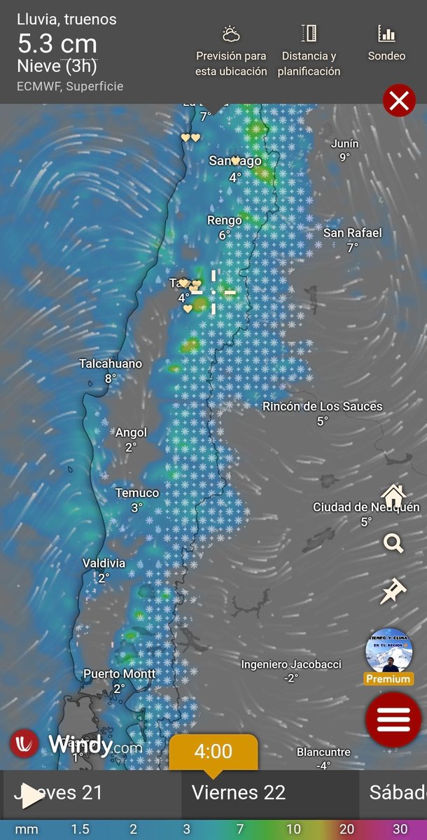 EdoWeatherman's tweet photo. Lluvia, viento, aguanieve y nieve.

Esta tarde actualización detallada sobre el evento frío de este jueves y viernes, deben prepararse para la posibilidad de aguanieve y nieve en varios sectores interiores y cordilleranos de la zona central y sur entre noche del jueves y mañana del viernes.