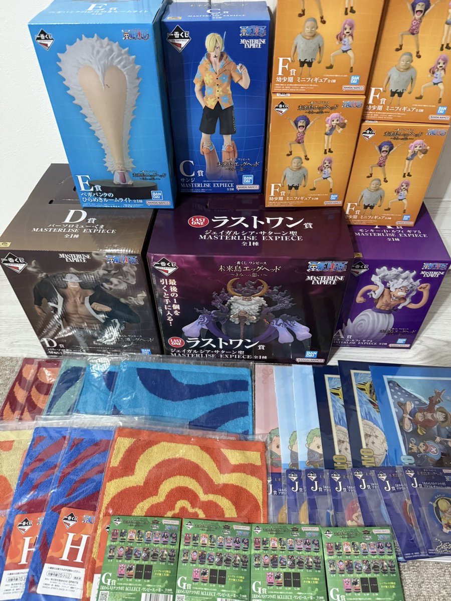 KENchin61's tweet photo. 半額だったので34枚『全部買います‼️』してきました😅

ダブルチャンスって当たるの？笑
 #1番くじ  #ワンピースフィギュア  #ワンピースフィギュアを投稿しよう  #エッグヘッド #フィギュア愛でる部 https://t.co/wlmq9fScmP
