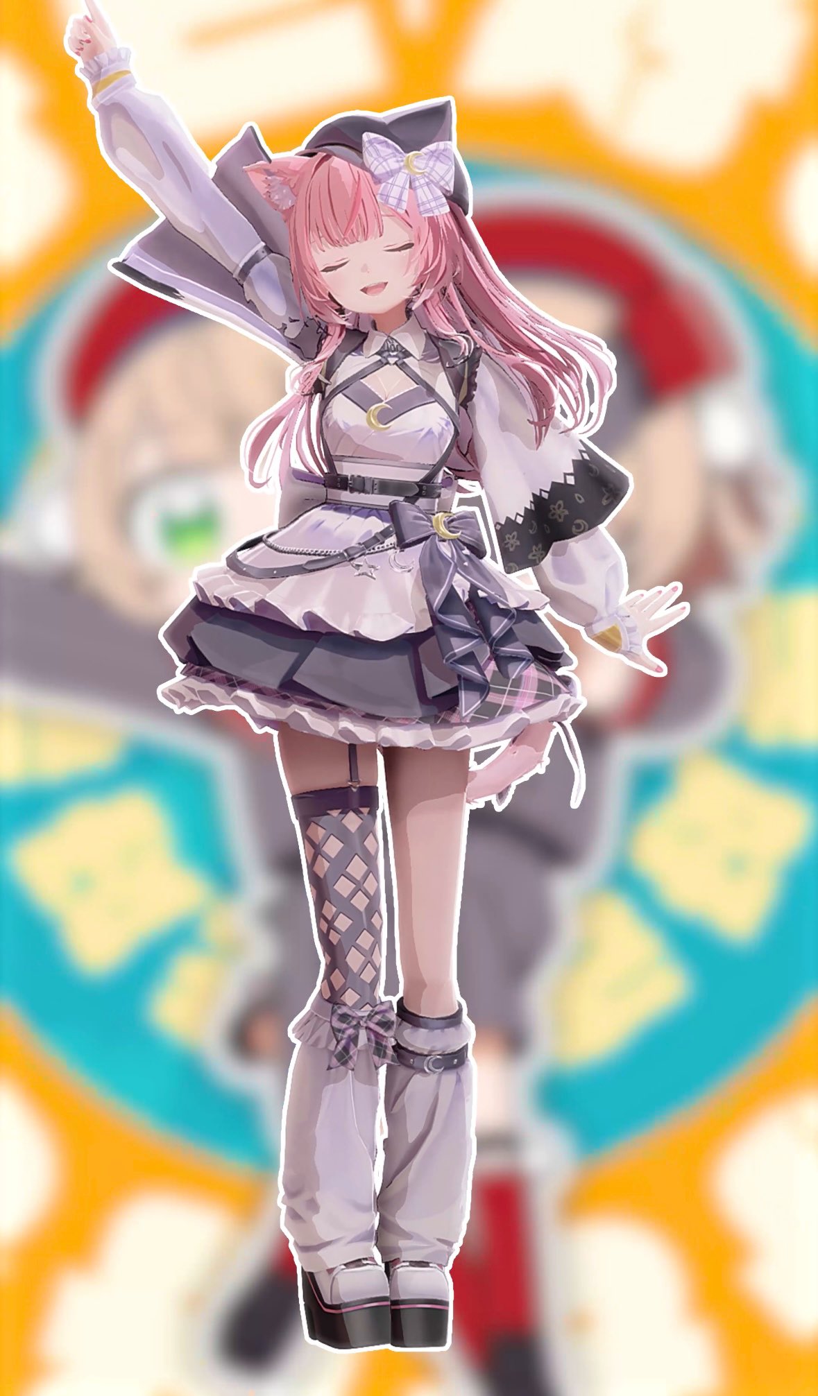 ♡ネコちゃんティアードスカパン♡ SPINNS スカート レオパード ティアードミニスカート/スカパン