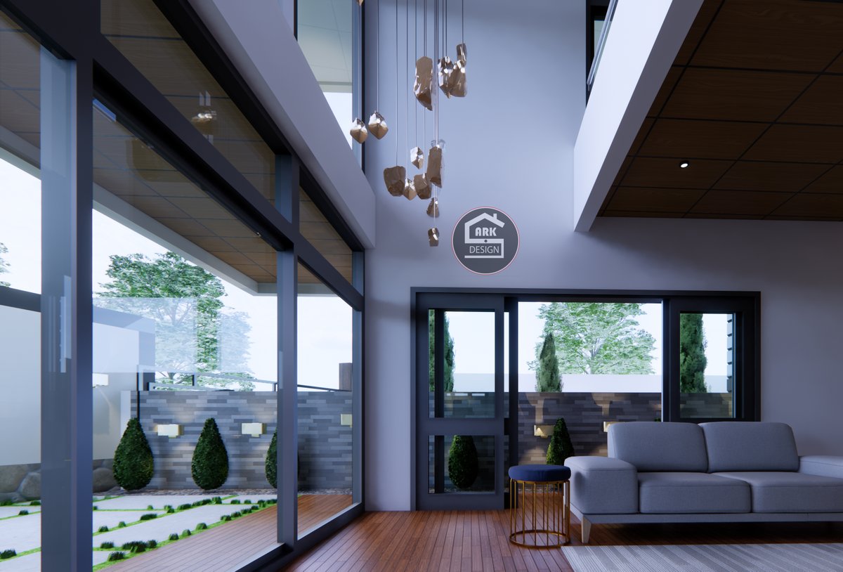 ArkdesignSocial's tweet photo. The parking is on the side, to benefit from the two roads making it possible for it to have 4 cars in a minimum space since on the sides the parking is occupying the setbacks. To form a garden that is a haven there is a privacy wall from the parking. https://t.co/lIilmAoJkO