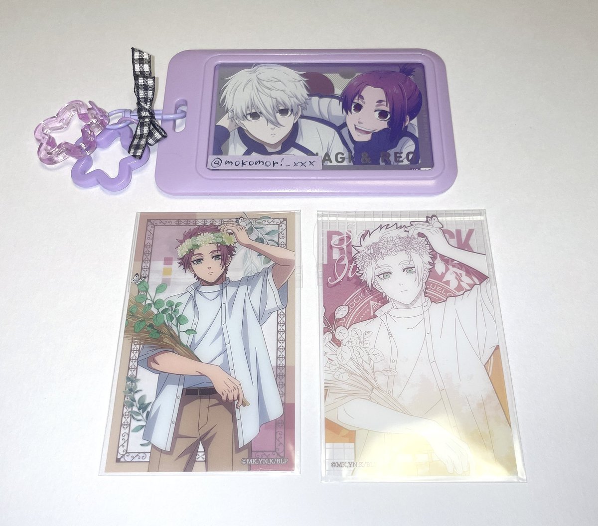 ꒰ 交換 ꒱ ブルーロック flower crown 
ブルロ アニメイト クリアカード 

꒰ 譲 ꒱ 
クリアカード 冴

꒰ 求 ꒱  
クリアカード 玲王
ミニキャラも嬉しいです！

郵送での交換です
お気軽にお声がけください🙇🏼