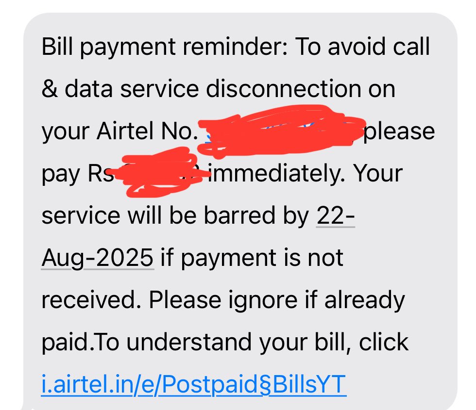 ShyamKumarBC's tweet photo. @airtelindia @Airtel_Presence @Airtel_Presence @airtelnews @airtelbank @bhartiairtelfdn Ahem! How many times do I raise request?? No 5G no Internet but you want payment on time. Losers fix the issue! Please stop harassing with calls and message asking me to make payment. Stupids. https://t.co/4x6SxGPqg9