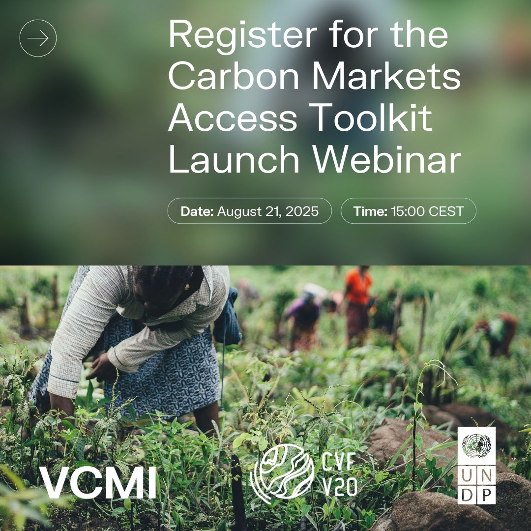 UNDPplanet's tweet photo. Webinar announcement 🟠

Join us for the launch of the updated Carbon Markets Access Toolkit - helping policymakers unlock finance and design high-integrity market strategies on the road to #COP30.

🗓️ 21 August
⏰ 09:00 AM EST
📌 Register: https://t.co/8VfHecCHl5

#CarbonMarkets https://t.co/BH4TLYDkX2