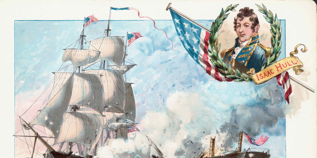 During the War of 1812, the U.S. Navy frigate Constitution defeats the British frigate Guerrière in a furious engagement off the coast of Nova Scotia. Witnesses claimed that the British shot merely bounced off the Constitution‘s sides, as if the ship were made of iron rather than