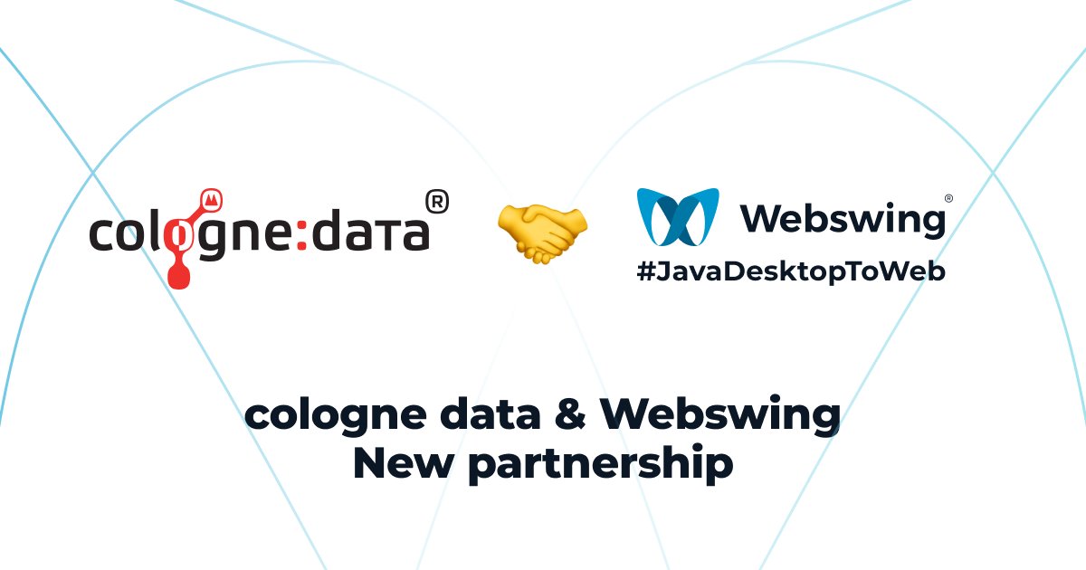 Webswing_org's tweet image. Webswing is partnering with Cologne Data! @colognedata is a leading German expert with over 25 years of experience supporting enterprise and public-sector clients who rely on Oracle Forms.
Read more about our new partnership at webswing.org/en/partners
#webswing #partnership